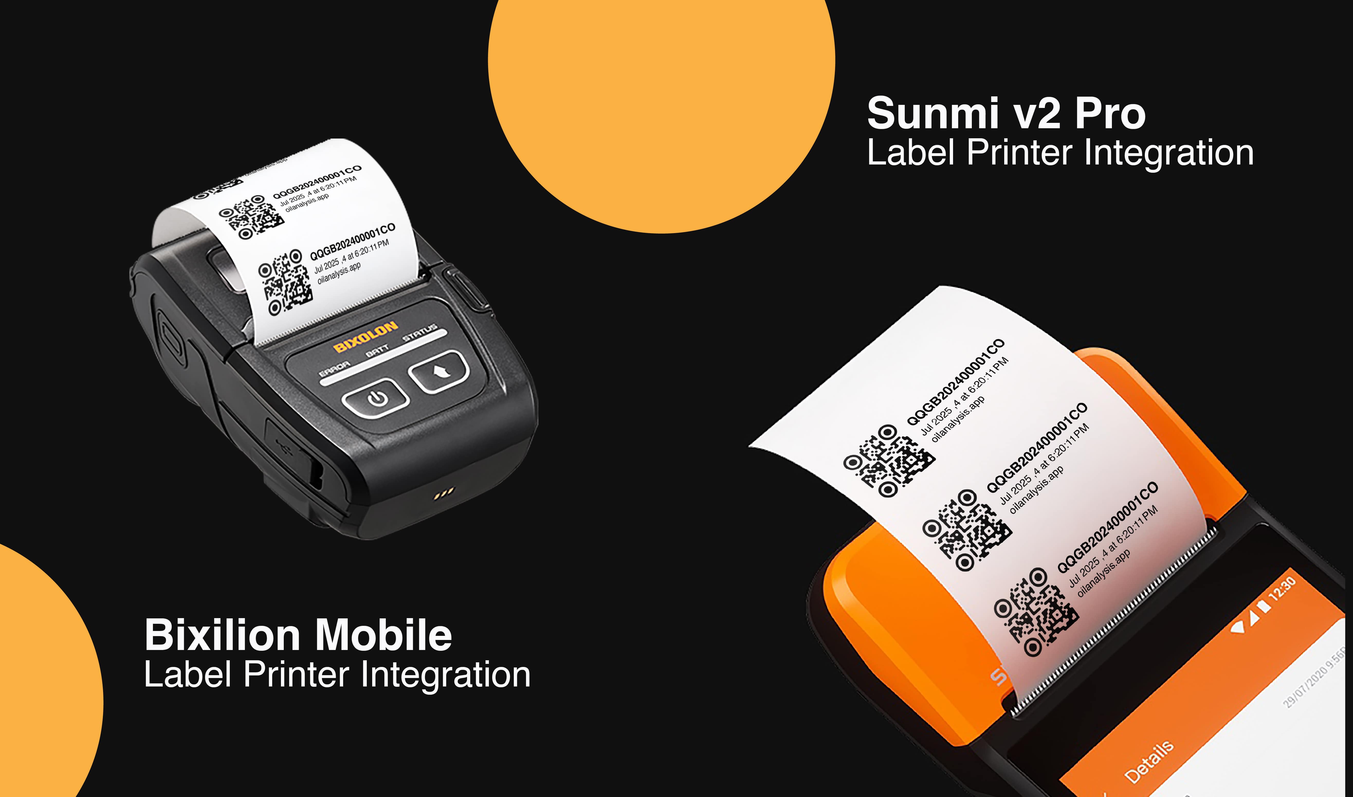 Oil Analysis Printer